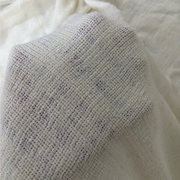 ZARA Textured Cream Button-Up Jacket - Picture 9 of 9